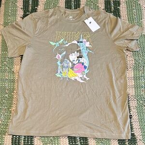 New Nike Men’s Halloween Graphic Tee - Tan/Olive and Multicolor With Tags